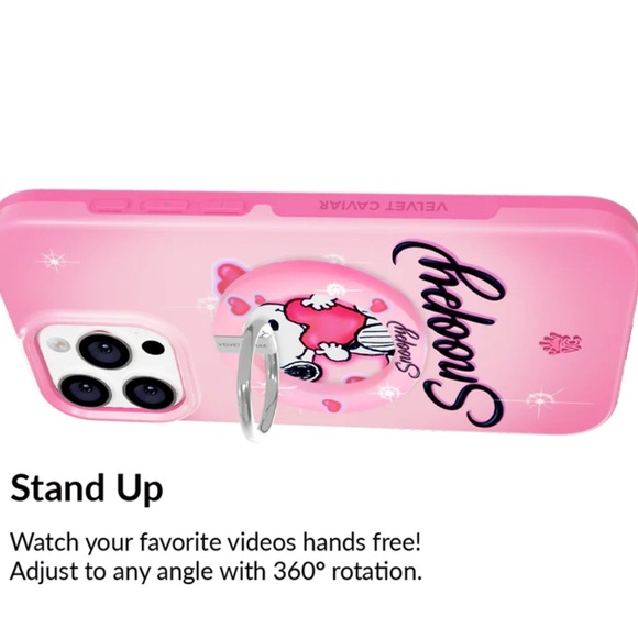 NEW Velvet Caviar Snoopy Be Mine MagSafe Grip Ring - Picture 4 of 7